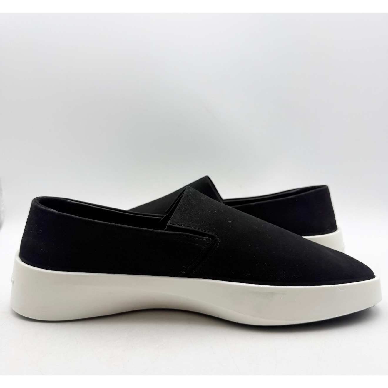 Wolf & Shepherd Cruise Slip On Shoes Mens 7.5 Womens 9 Black Leather Suede Nwob — image 3 of 8